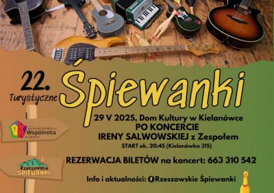 Zapraszamy na 22. Turystyczne Śpiewanki!